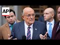 Rudy Giuliani speaks after courtroom outburst in New York