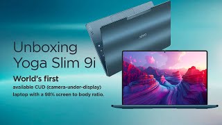 Unboxing Yoga Slim 9i World's first available CUD laptop with a 98% screen to body ratio