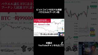 【ビットコイン10万ドル突破】パウエル\u0026プーチン砲