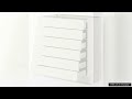 sektion maximera ikea base cabinet 6 fronts 6 low drawers white vallstena white review