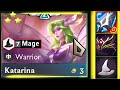 Manazaned 7 Mage Katarina ⭐⭐⭐ 3 Star = Full Round Ultimate! | ft. 4 Warrior | TFT SET 12