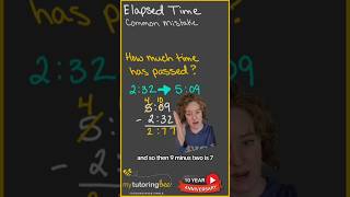 PT 1 How to subtract hours and minutes for elapsed time #mathhelp #mathtutor #time