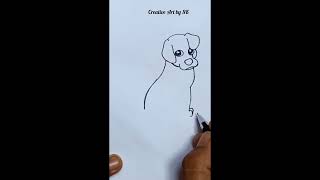 | how to draw a dog | chibi art | #howtodrawadog #chibiart #youtubeshorts