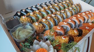 cách cuộn sushi đơn giản mà siêu ngon Mì xào thịt bò. mì xào tôm. chả giò giòn tan siêu ngon