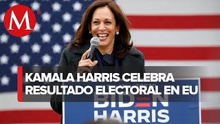 El emocionante discurso de Kamala Harris tras triunfo de Joe Biden