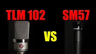 Neumann TLM102 vs Shure SM57 (acoustic guitar) (pt.1)