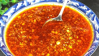 Chili oil recipe, spicy and appetizing, really fragrant