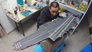 350比例企业号航母涂装经验分享PAINTING and WEATHERING MY RC AIRCRAFT CARRIER ENTERPRISE