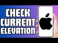 How To Check Current Elevation On iPhone