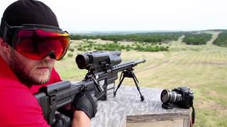 TrackingPoint - Precision Guided Firearm Wireless HUD Android Goggle Test Firing At 500 Yards [720p]