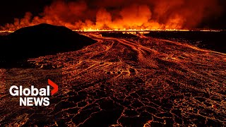 Iceland volcano erupts for 7th time in a year, sends lava flowing toward Blue Lagoon