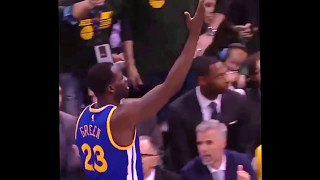 Draymond Green Taunting Indiana Pacers Fans! Gets a technical foul! Golden State Warriors 2017