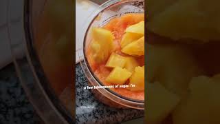 How to make Papaya Sorbet  #ninjacreami  #lactosefree  #dessert #sorbet #Papaya #icecream