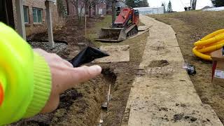 French Drain Designed and Installed by Yard Drainage Company in Macomb County