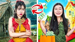 Rich Girl Vs Poor Girl Switched Lives! Millionaire Girl Suddenly Became Broke Girl