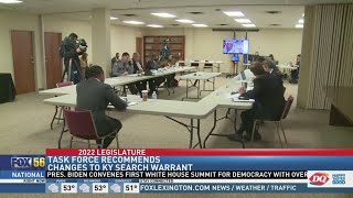 Task force recommends changes to Ky. search warrants