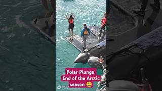 Polar Plunge in the Arctic sea. #shorts  #trending #polarplaung