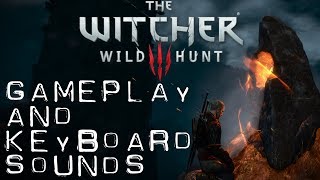 ASMR Exploring in The Witcher 3 w/ Keyboard + Mouse Sounds (No Talk Let's Play)
