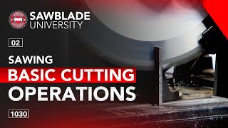 1030 – 02 – Sawing – Basic Cutting Operations