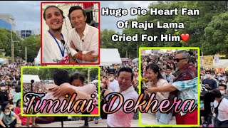 Nepal Festival Nagoya 2022 | Timilai Dekhera By @RajuLamaMongolianHeart | Fan Girl Cried For Him😭