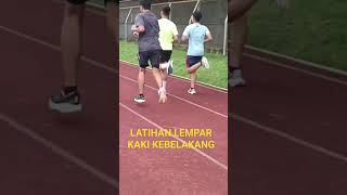 LATIHAN LEMPAR KAKI KE BELAKANG #viral