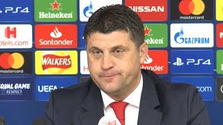 Liverpool 4-0 Red Star Belgrade - Vladan Milojevic Post Match Press Conference - Champions League