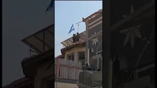 Soldiers waving the Israeli flag in Gaza #israel