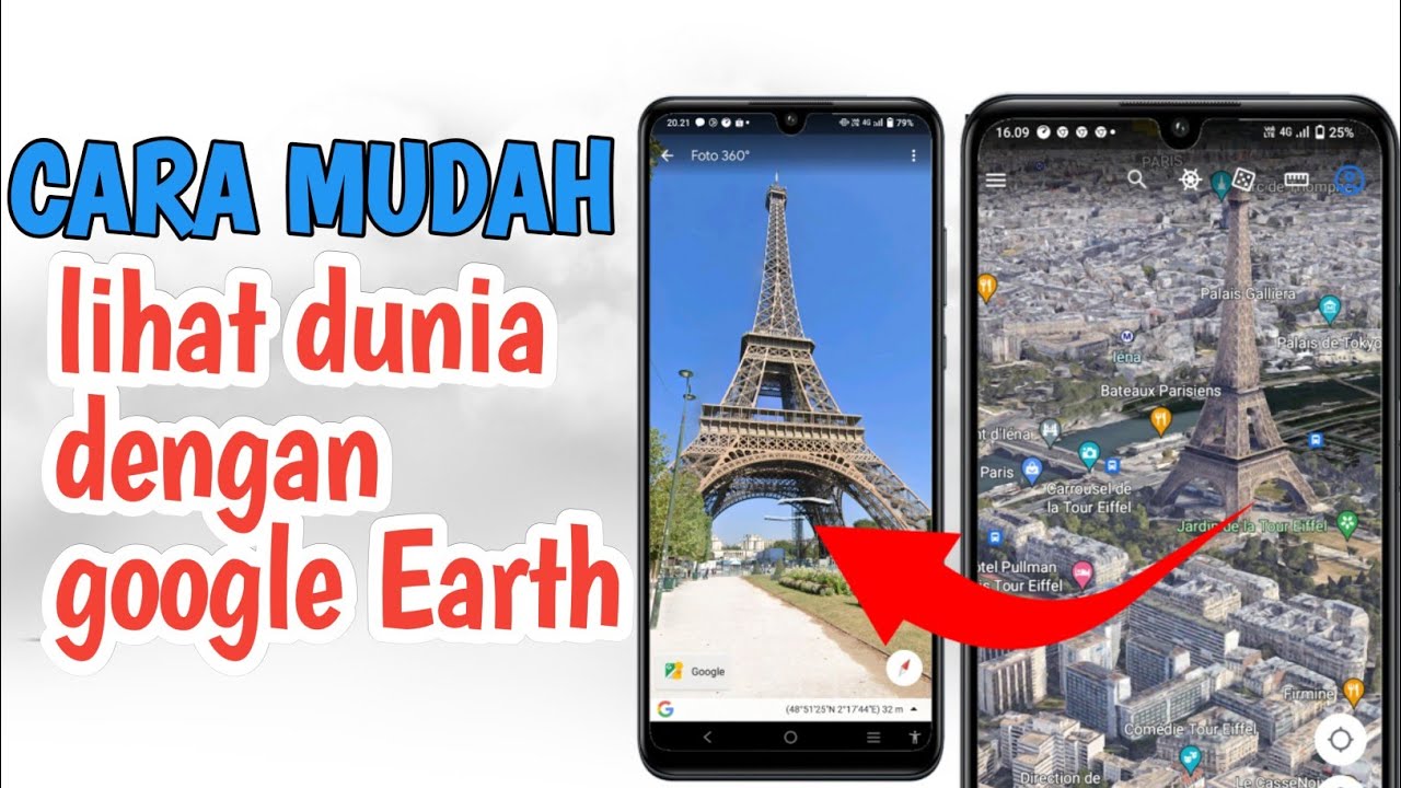 Cara Menggunakan Google Earth Di Android Youtube