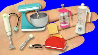 DIY miniatures blender, toaster, mixer. DIY dollhouse