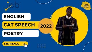 IEB - English HL - CAT speech 2022 - Stephen A