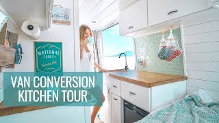 Sprinter Van Conversion Kitchen Tour | VAN LIFE TOUR