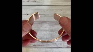 Personalized 1 Inch Wide Copper Cuff