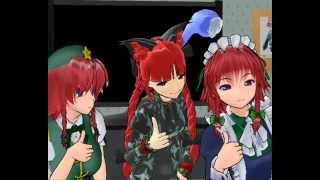 【MMD】Hong Meiling, Orin \u0026 Sakuya  (エアボトリオでEVERYBODY)