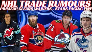 NHL Trade Rumours - Habs, Canucks, NYR, Hawks, Crosby Milestone \u0026 Primeau Clears Waivers