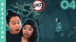 Demon Slayer Episode 4 Reaction and Review! (Kimetsu no Yaiba) TANJIRO IS A BEAST! TANJIRO VS DEMONS