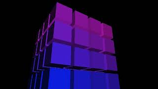 3D Software Rendering - Rotating Cubes