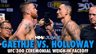 Justin Gaethje, Max Holloway Promise Violence After Final Faceoff For BMF Title Fight | UFC 300