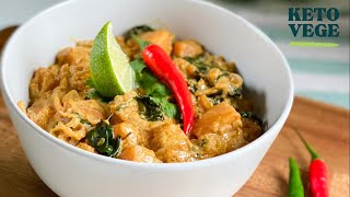 VEGETARIAN KETO - Exotically delicious Thai style keto pumpkin, you have to try it!