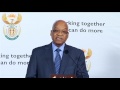 president jacob zuma announces changes in the national executive