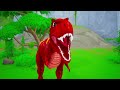 red vs. evil blue t rex 🦖🔥 epic dinosaur revenge battle who will dominate the jurassic showdown