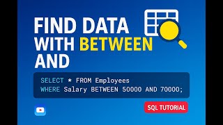 SQL BETWEEN Operator Explained | Filter Data by Date, Number, and Text Ranges