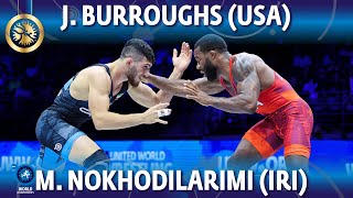 Jordan Burroughs (USA) vs Mohammad Nokhodilarimi (IRI) - Final // world Champion