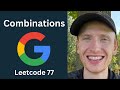 Combinations - Leetcode 77 - Recursive Backtracking (Python)