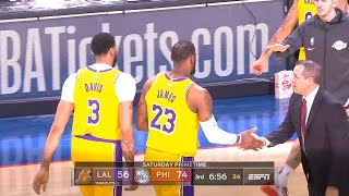 LeBron James passes Kobe Bryant on the NBA all time scoring list | Lakers vs Sixers
