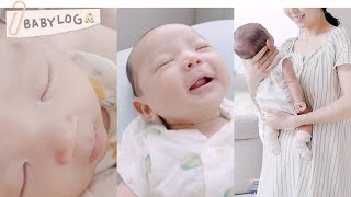 👶🏻 ᵛˡᵒᵍ  20대엄마와 2개월아기 일상 | 아기탯줄도장 ✿ | 성장카드로 셀프촬영 | 우울하지 않게 육아하는 방법 | 아기옷 하울 | 육아브이로그 BABYVLOG