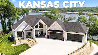 INSIDE A $4M Waterfront Estate Near Kansas City (JFE Homes - Lake Winnebago)