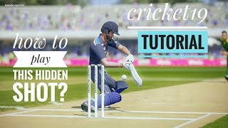 HIDDEN SHOT | cricket19 | how to play ?