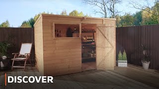 DISCOVER - Shiplap Tongue and Groove Pent Shed Tour