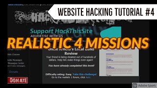 HACK THIS SITE REALISTIC 4 MISSION || WEBSITE HACKING TUTORIAL || TECHNO AYAN ||