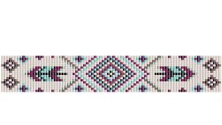 Indian Inspired Loom bead patterns for bracelets